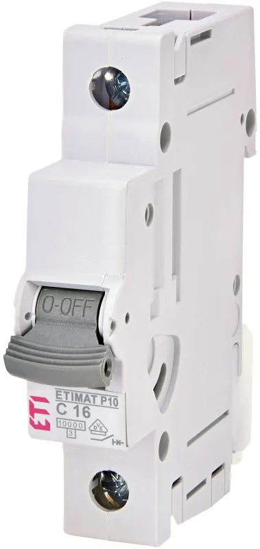 Wyłącznik nadprądowy ETIMAT P10 1p B16  15kA 001901510