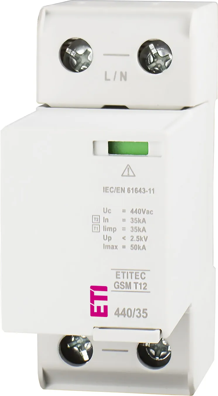Ogranicznik przepięć ETITEC GSM T12 440/35 1+0 002440716