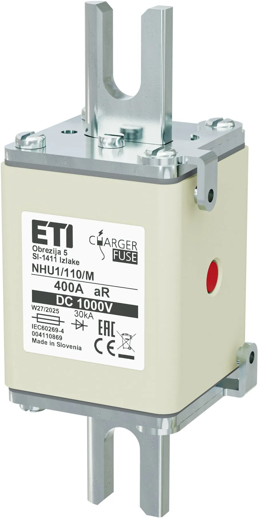 Wkładka topikowa NHU1/110/M aR 400A/1000V DC 004110869