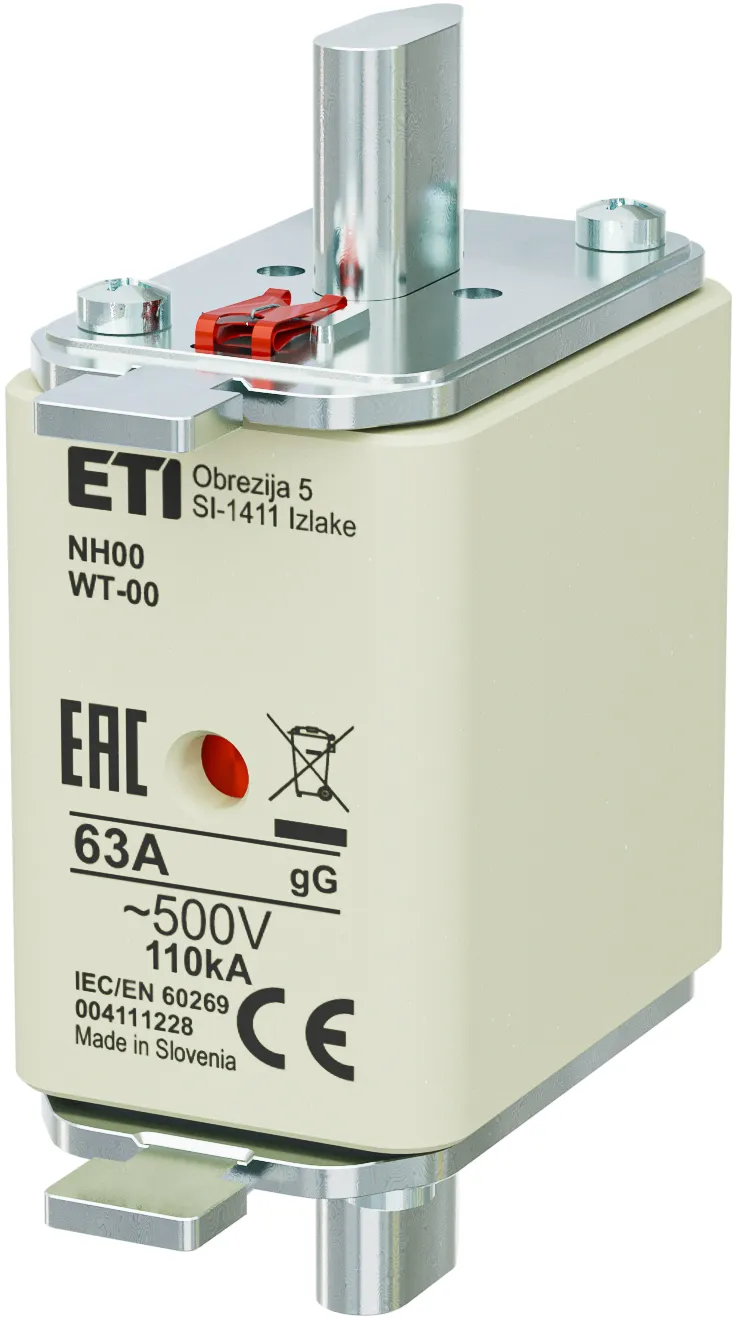 Wkładka topikowa NH00 gG 63A/500V G 004111228