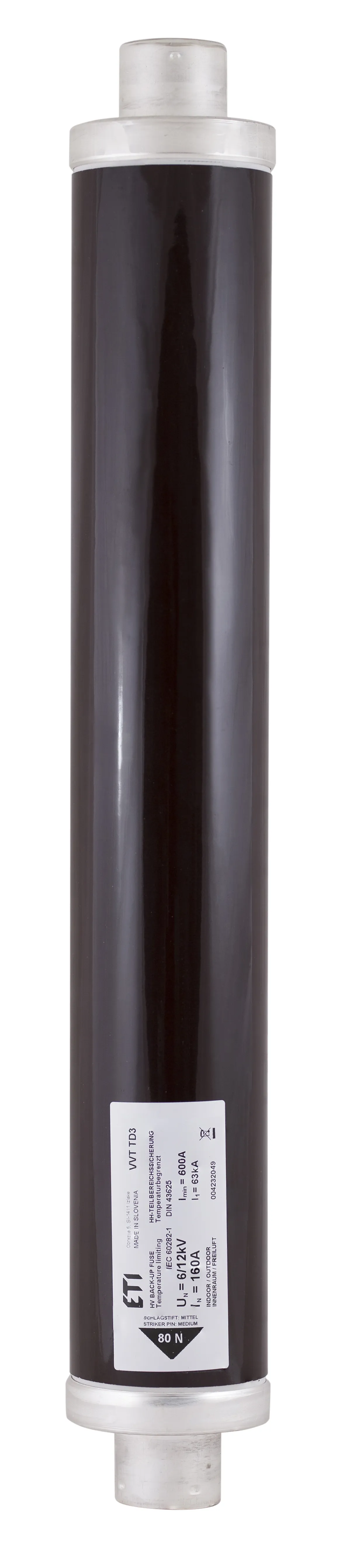 Wkładka topikowa VVT-D3 12kV/160A 537 004232619