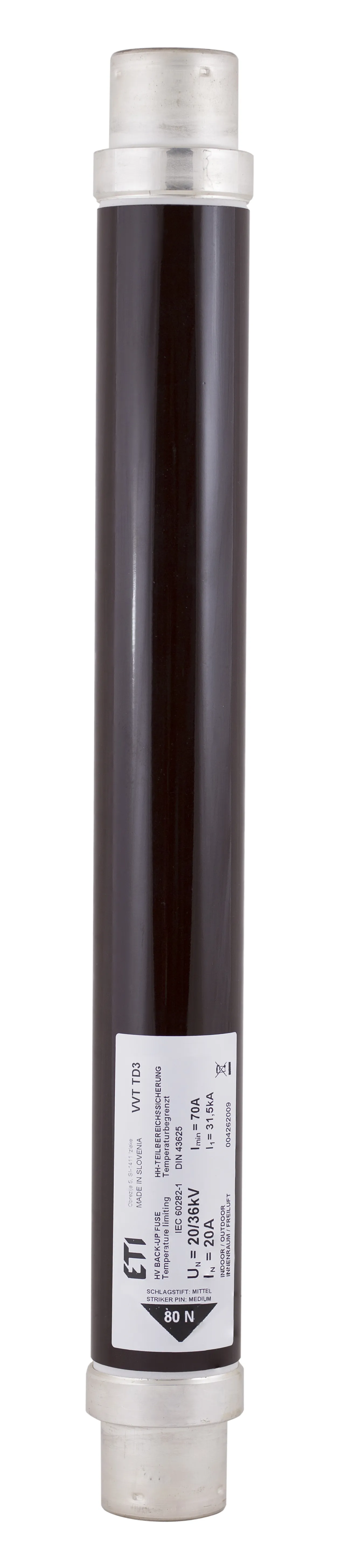 Wkładka topikowa VVT-D3 36kV/2A 442 004262103