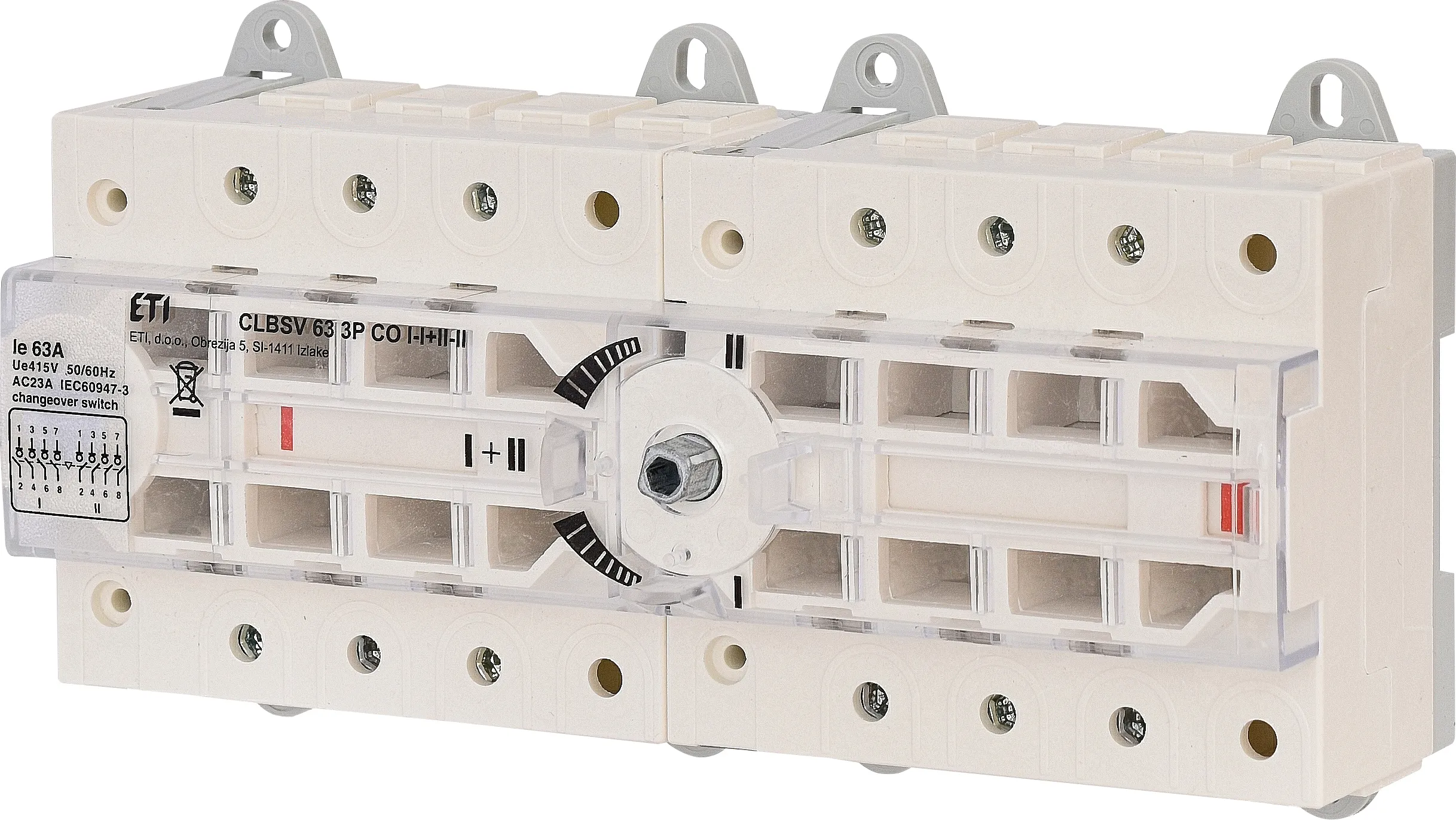 Przełącznik 1-0-2 CLBSV 63 3P CO I-I+II-II 004661893