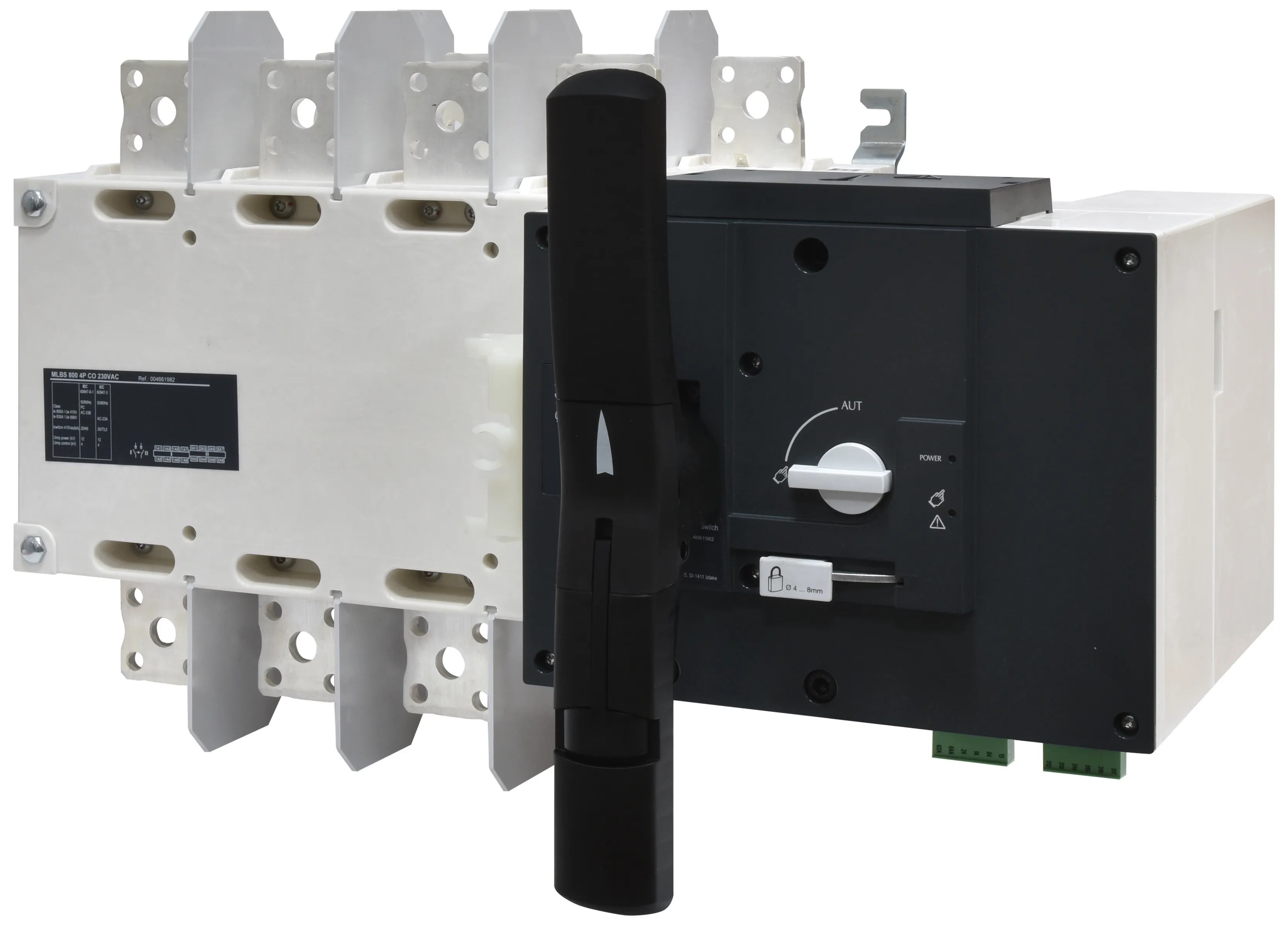 Przełącznik 1-0-2 z nap.siln. MLBS 800 4P CO 230VAC 004661982