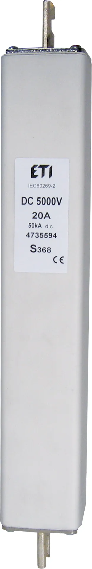 Wkładka topikowa SZDBH/368 aR 20A/5000V DC 004735594