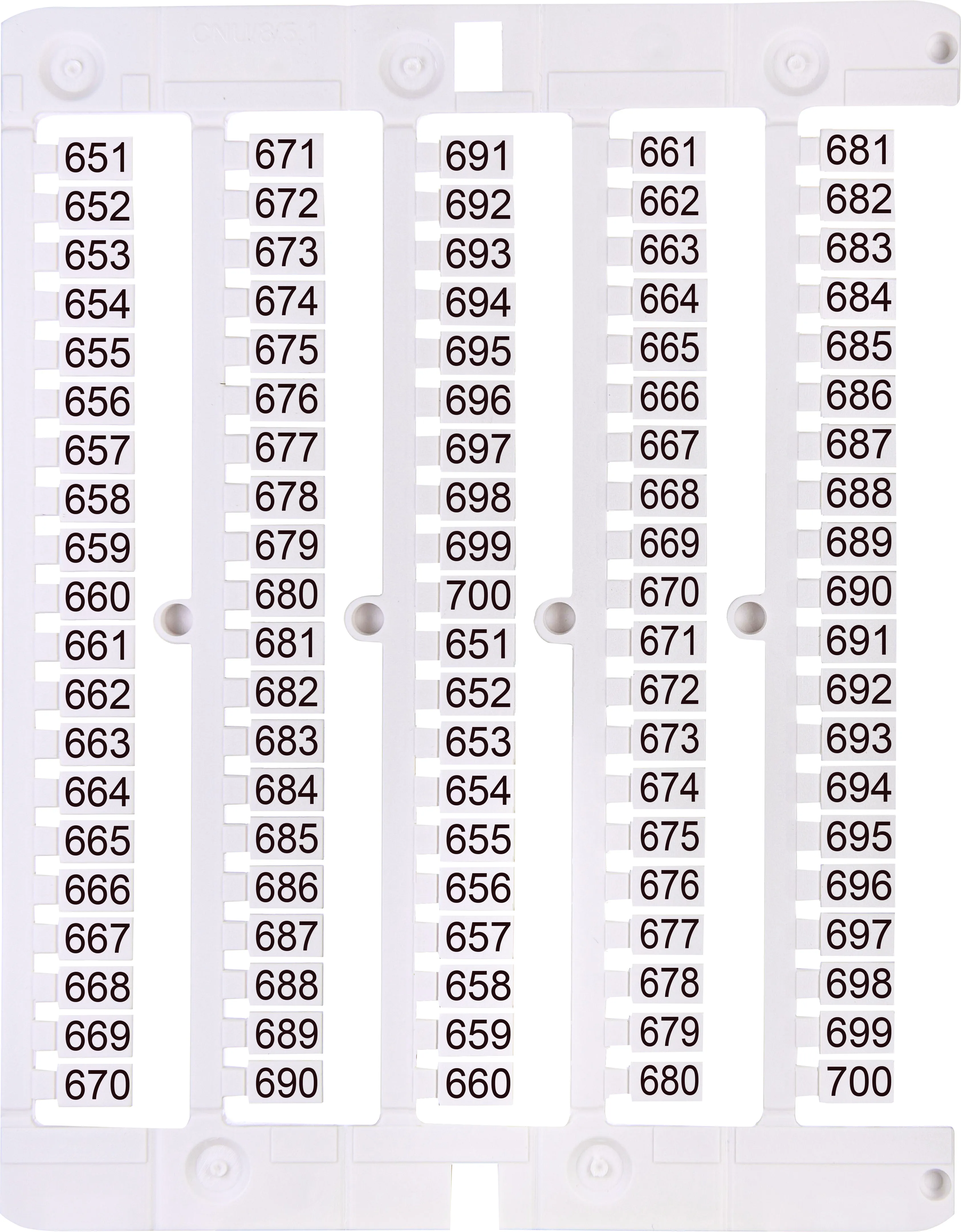 Listwa opisowa ES-NU0851651 003903090