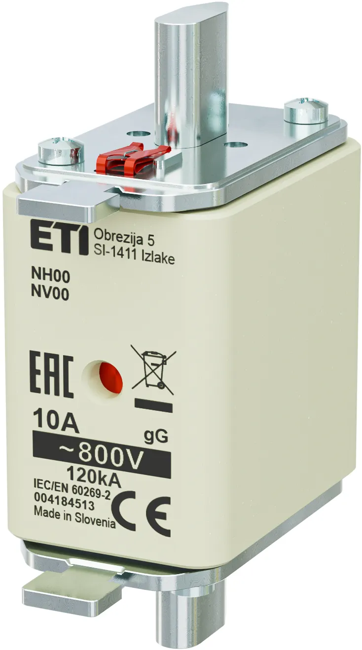 Wkładka topikowa NH00 gG 10A/800V 004184513