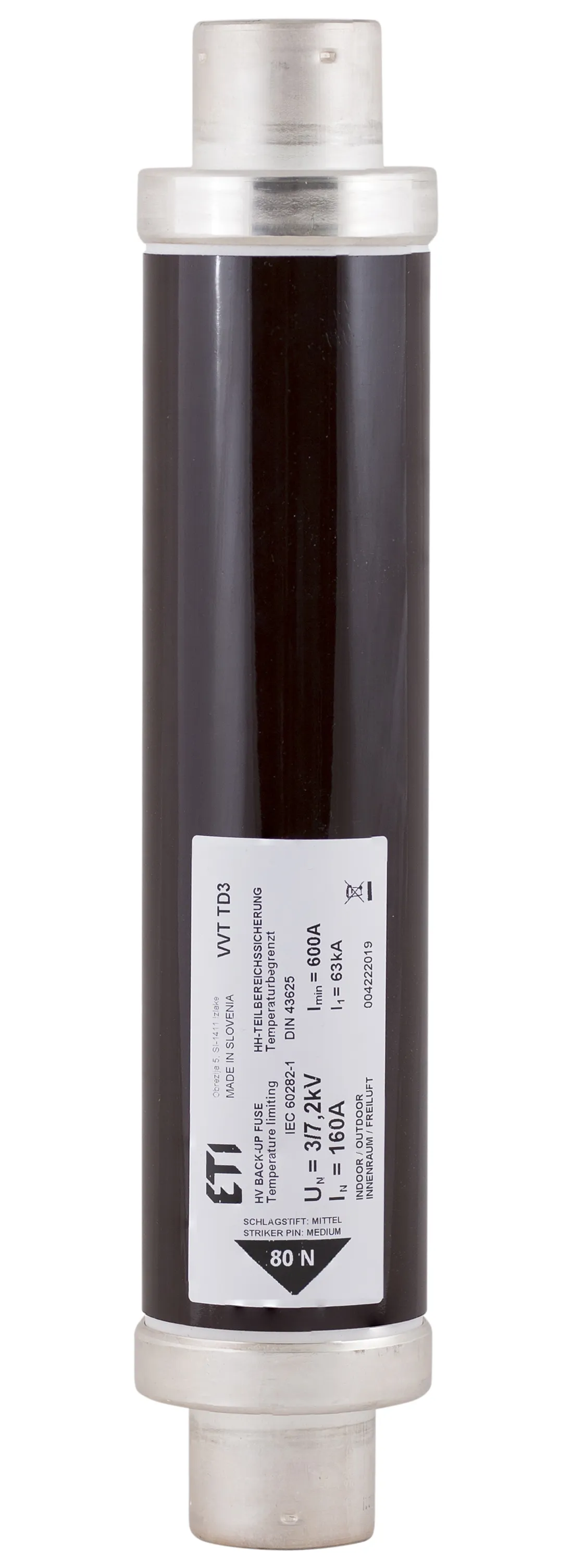 Wkładka topikowa VVC3 7,2kV/2A 442 004220603