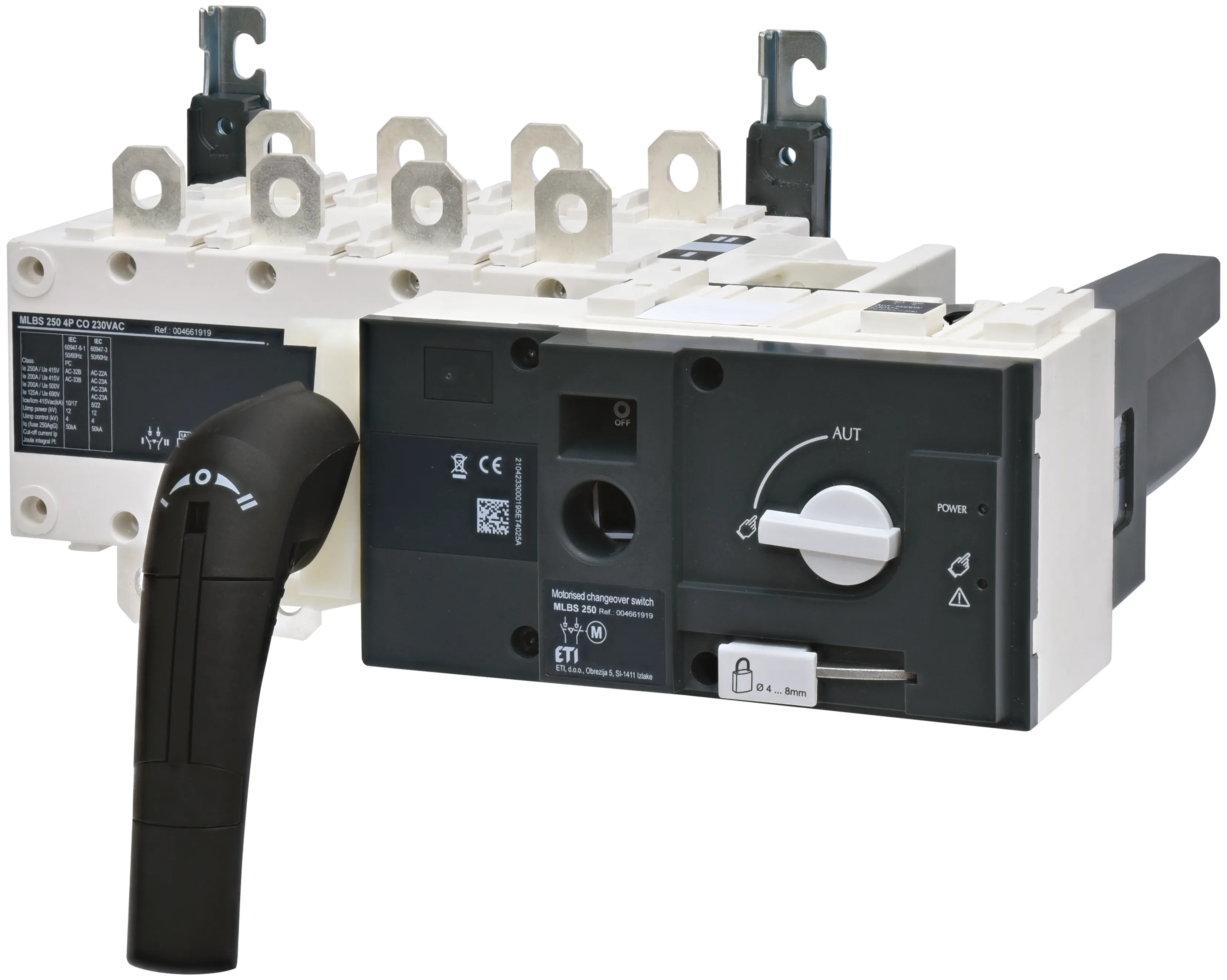 Przełącznik 1-0-2 z nap.siln. MLBS 250 4P CO 230VAC 004661919