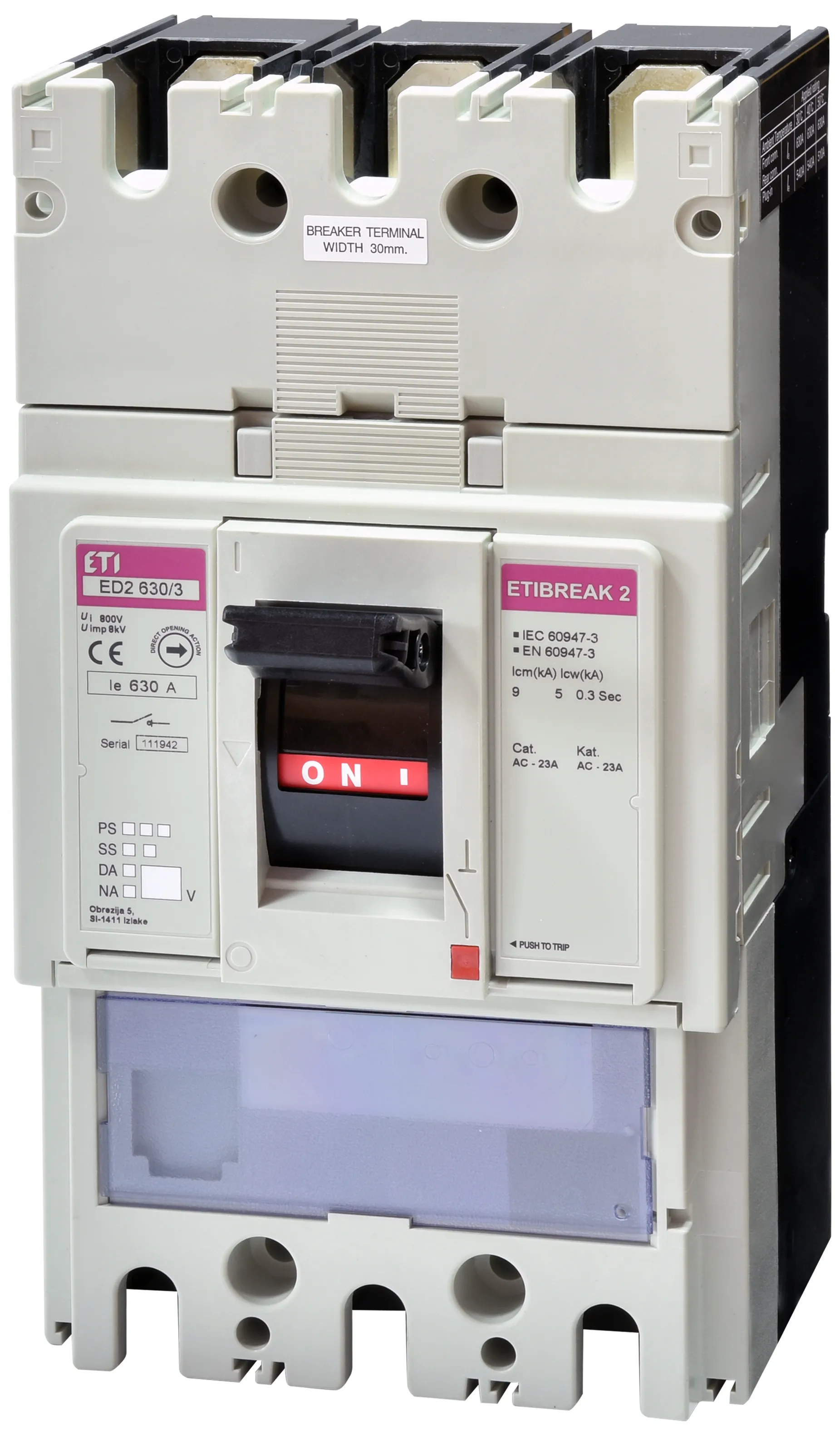 Rozłącznik izolacyjny ED2 630/3 004671275