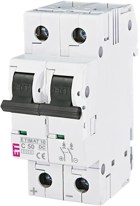 Obraz ETIMAT 10-DC 2p C50 6kA
