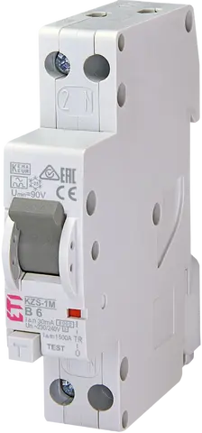 *KZS-1M 1p+N A B6/0.03 6kA
