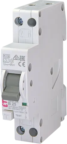 *KZS-1M 1p+N A B25/0.03 6kA
