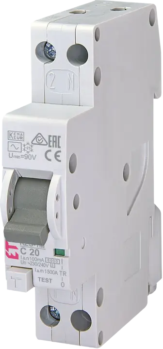 Obraz *KZS-1M 1p+N AC C20/0.1 6kA