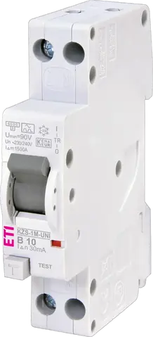 KZS-1M-UNI 1p+N A B10/0.03