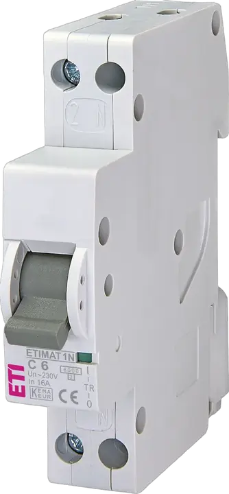 Obraz ETIMAT 1N 1p+N C6 6kA