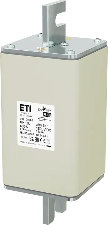 Obraz NHS3L aR/aBat 630A/1500V DC AL
