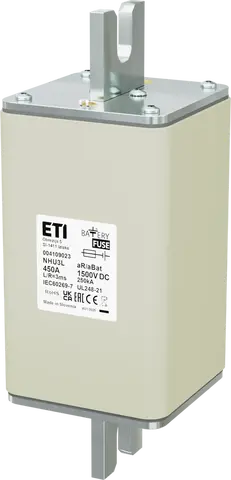 NHU3L aR/aBat 450A/1500V DC AL