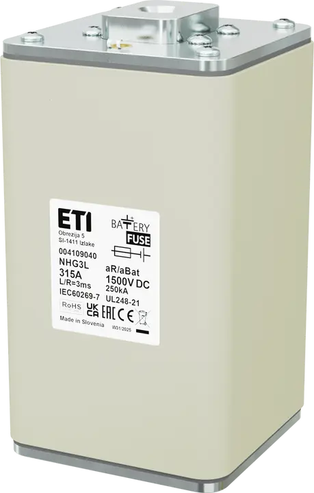 Obraz NHG3L aR/aBat 315A/1500V DC AL