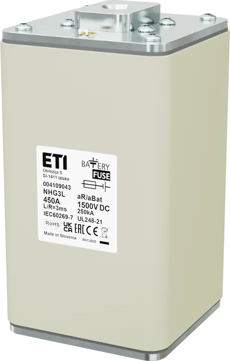 Obraz NHG3L aR/aBat 450A/1500V DC AL