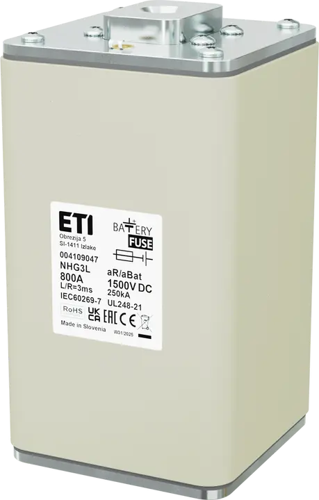 Obraz NHG3L aR/aBat 800A/1500V DC AL