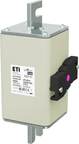 NHS3LM aR/aBat 400A/1500V DCAL