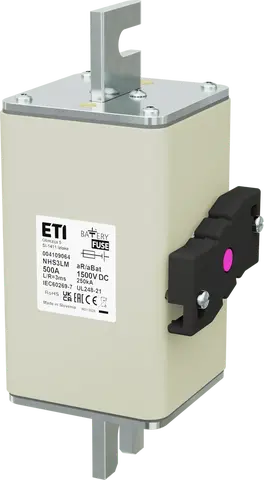 NHS3LM aR/aBat 500A/1500V DCAL