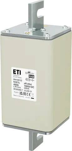 NHE3L aR/aBat 400A/1500V DC AL