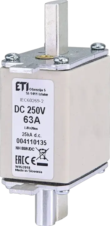 Obraz NH00/K 63A/250V DC