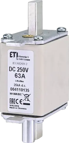Obraz NH00/K 63A/250V DC