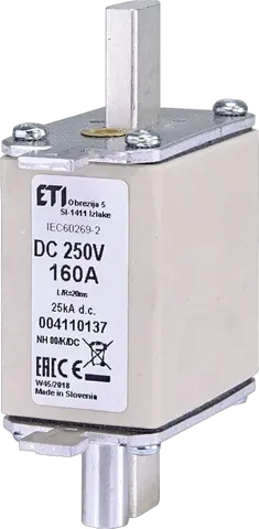Obraz NH00/K 100A/250V DC