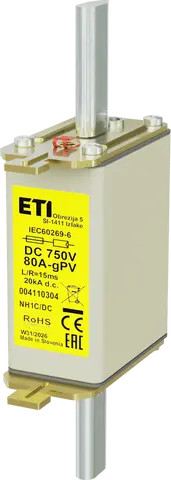 *NH1C gPV 80A/750V DC