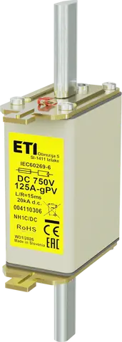 *NH1C gPV 125A/750V DC