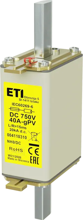 Obraz *NH0 gPV 40A/750V DC