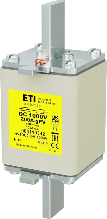 Obraz NH1 gPV 200A/1000V DC