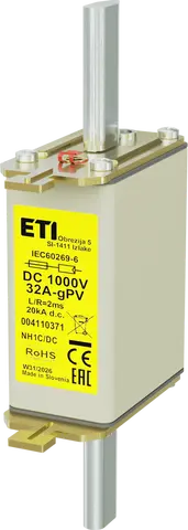 Obraz NH1C gPV 32A/1000V DC