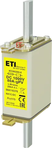 Obraz NH1C gPV 80A/1000V DC