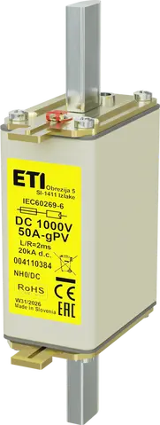 Obraz NH0 gPV 50A/1000V DC