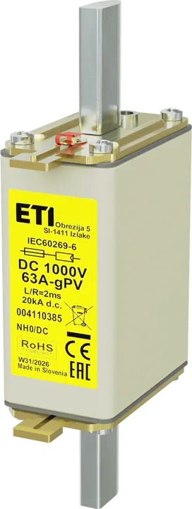 Obraz NH0 gPV 63A/1000V DC