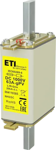 Obraz NH0 gPV 63A/1000V DC