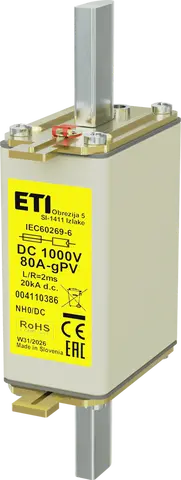 Obraz NH0 gPV 80A/1000V DC