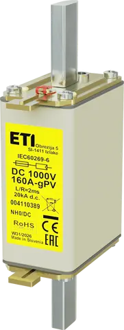 Obraz NH0 gPV 160A/1000V DC