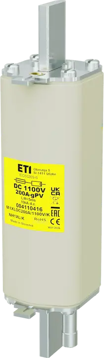 Obraz NH1XL/K gPV 200A/1100V DC