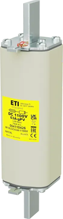 Obraz NH1XL gPV 63A/1100V DC