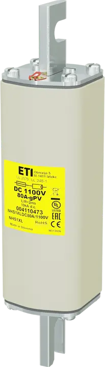 Obraz NHS1XL gPV 80A/1100V DC UL