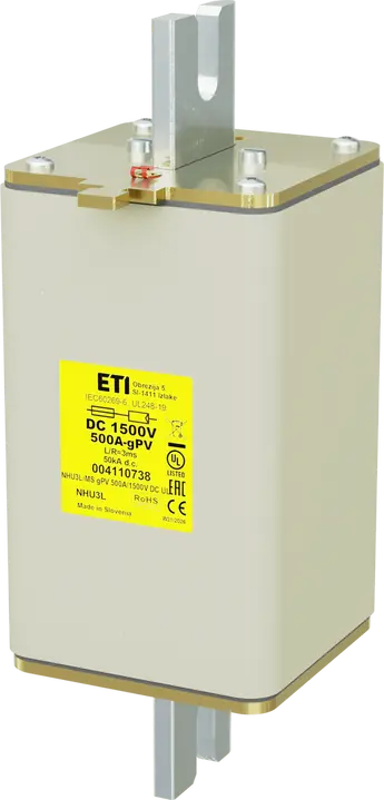 Obraz NHU3L/MS gPV 500A/1500V DC UL