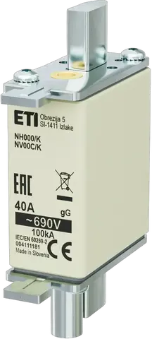Obraz NH000/K gG 40A/690V