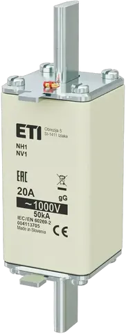 Obraz NH1/85 gG 20A/1000V