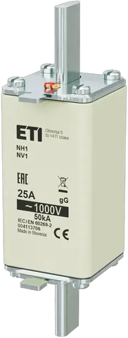 Obraz NH1/85 gG 25A/1000V