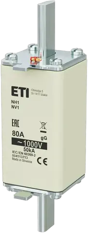 Obraz NH1/85 gG 80A/1000V